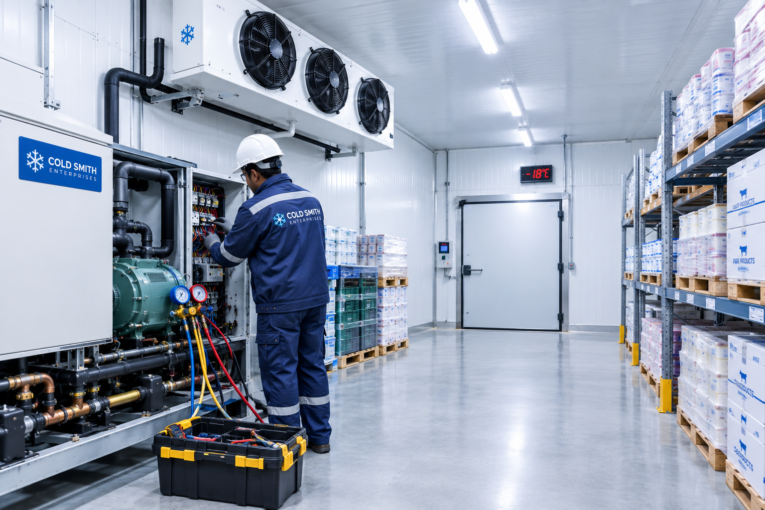Cold storage installation and service support