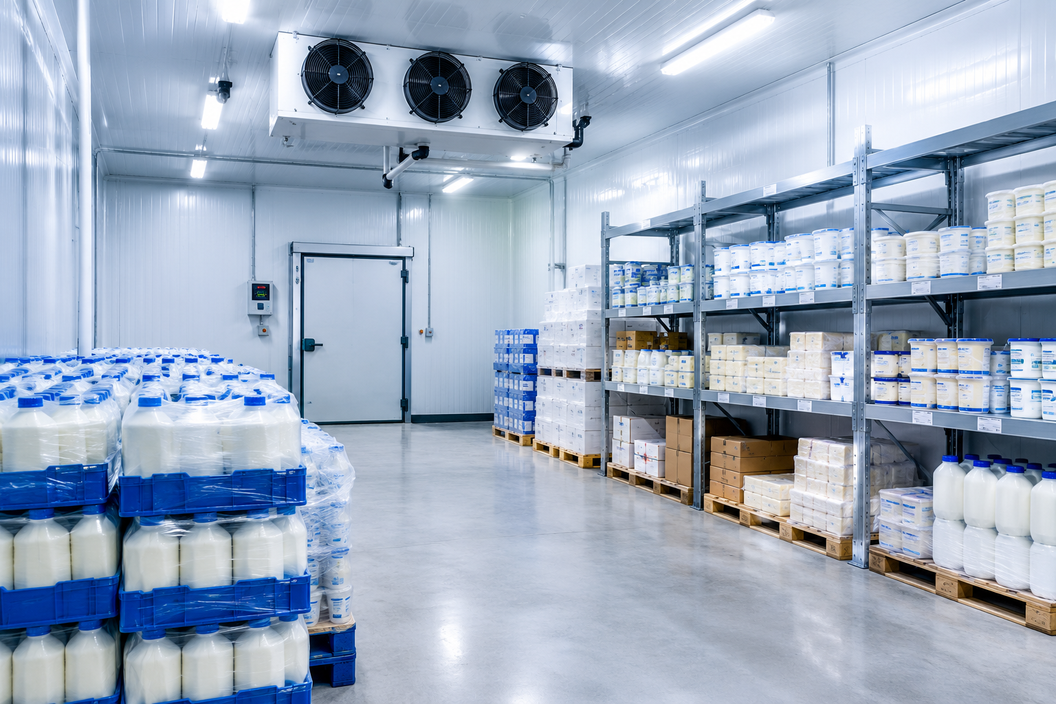 Dairy cold storage application